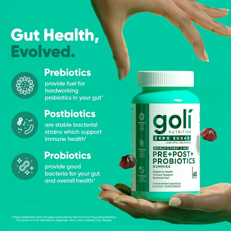 Zero Sugar Pre+Post+Probiotics Gummies