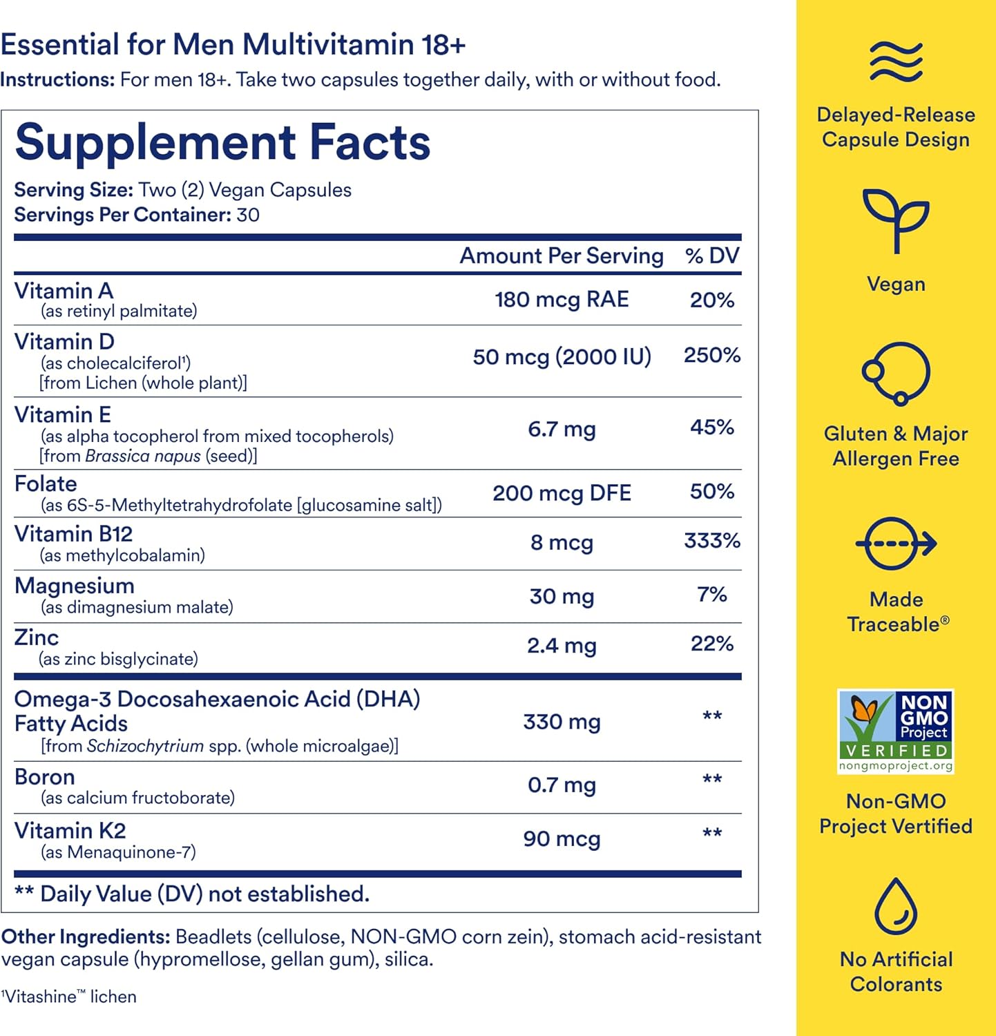 Mutlivitamina para Hombres 18+