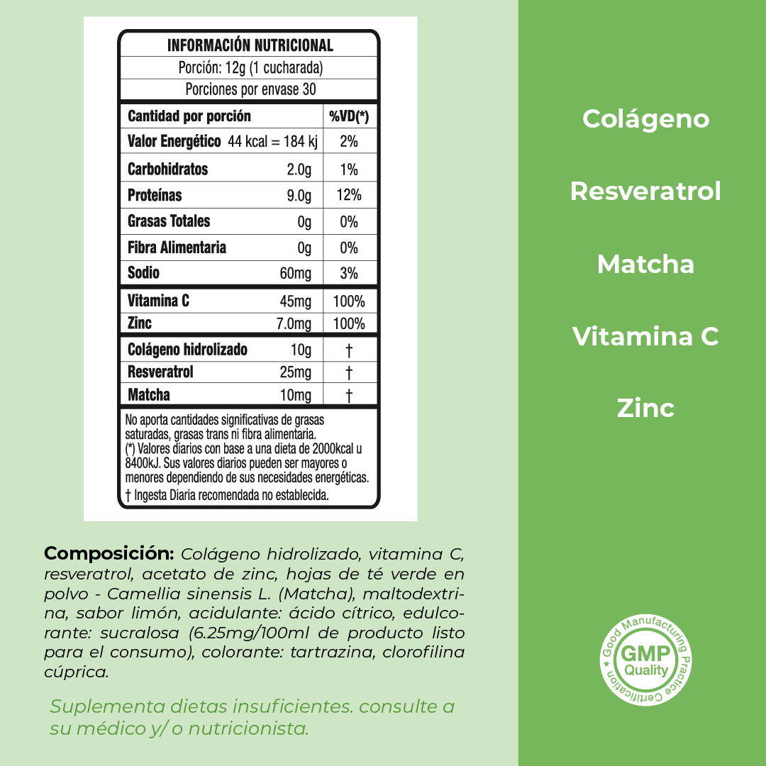 Colágeno Hidrolizado Antioxidante