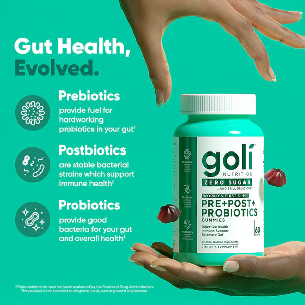Zero Sugar Pre+Post+Probiotics Gummies