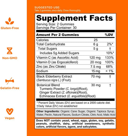 Triple Action Immune Gummies