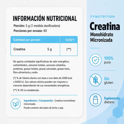 Creatina Monohidrato Micronizada