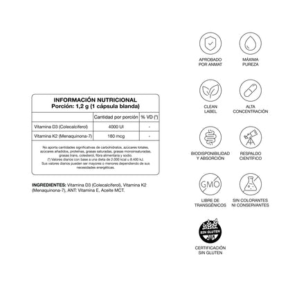 Vitamina D3 + K2